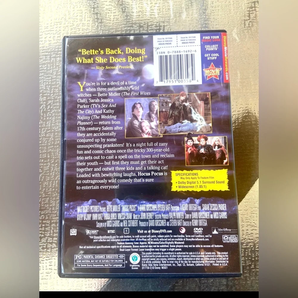 Hocus Pocus DVD - Picture 2 of 5